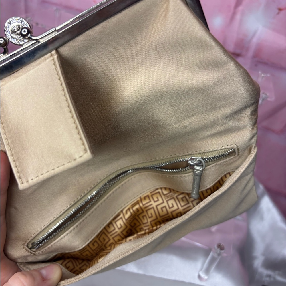 Versace Beige Wallet with Silver Accents - Picture 13 of 14